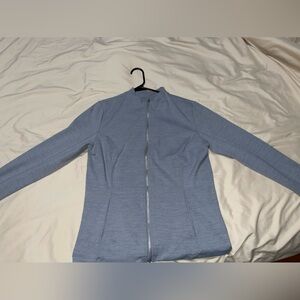 Heather grey XL Nike Yoga front zipper sweater dri fit